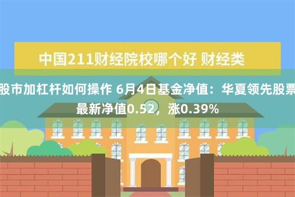 股市加杠杆如何操作 6月4日基金净值：华夏领先股票最新净值0.52，涨0.39%