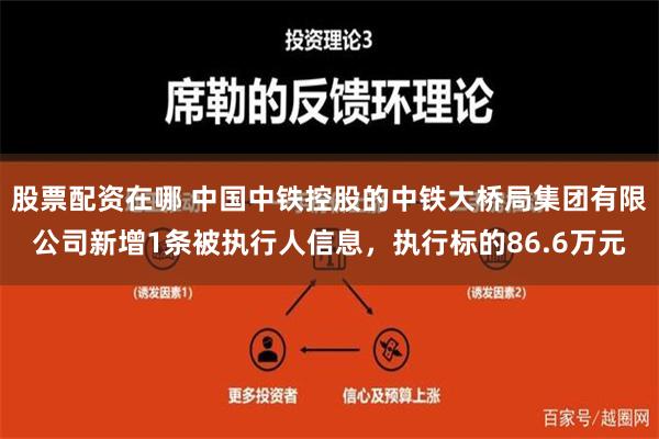 股票配资在哪 中国中铁控股的中铁大桥局集团有限公司新增1条被执行人信息，执行标的86.6万元